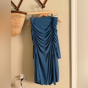 NWT Anthropologie Blue Two-Piece Top and Skirt Set
